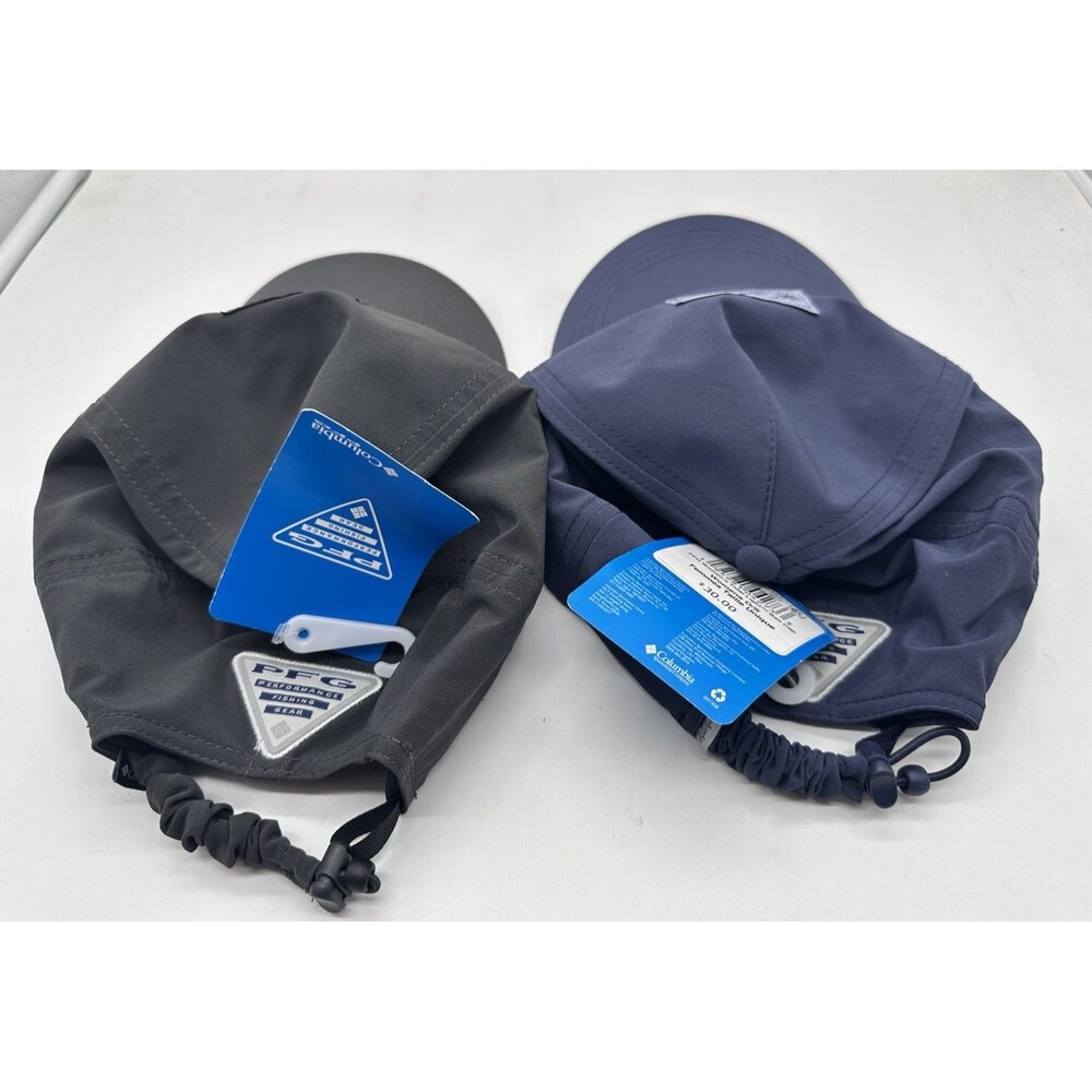 Lot of 2 NEW Columbia PFG Women’s Tidal Light Ball Cap Hat Black/Blue NWT - Picture 2 of 5